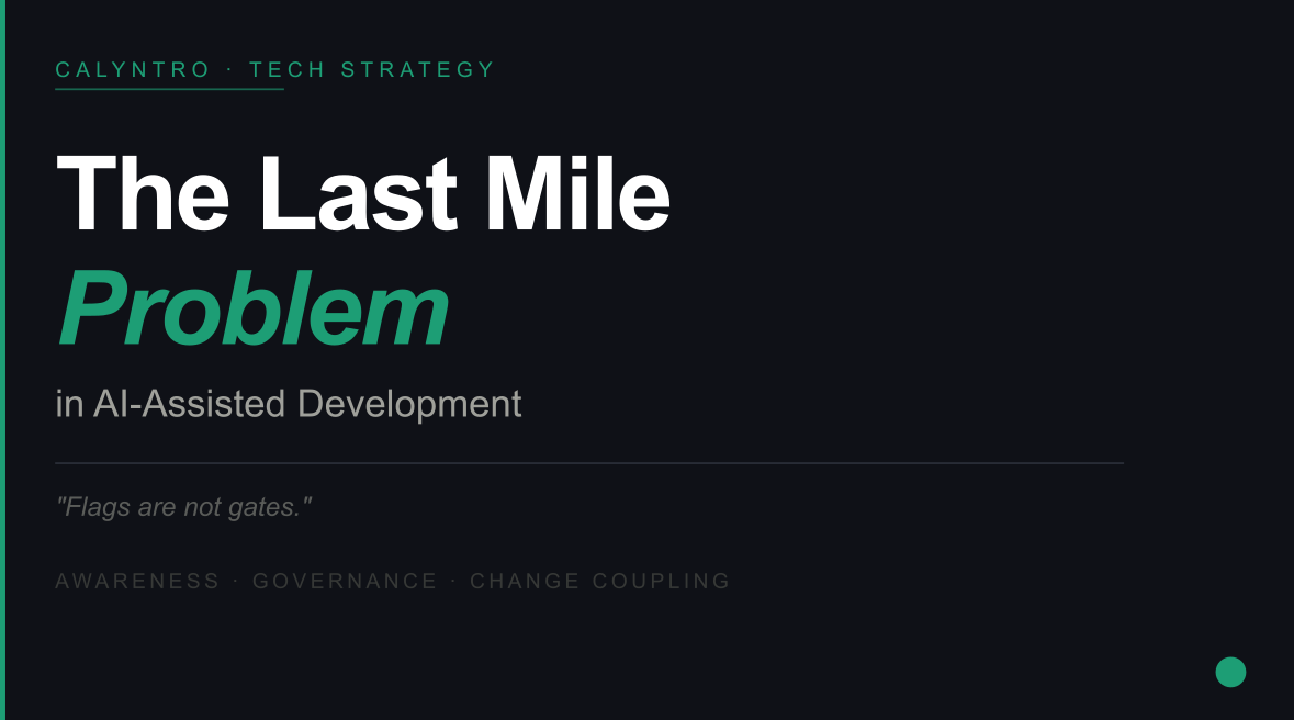 The Last Mile Problem – Awareness is not Governance
